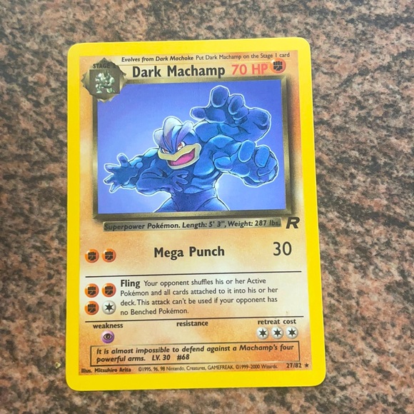 Pokemon | Toys | Dark Machamp Pokmon Card | Poshmark